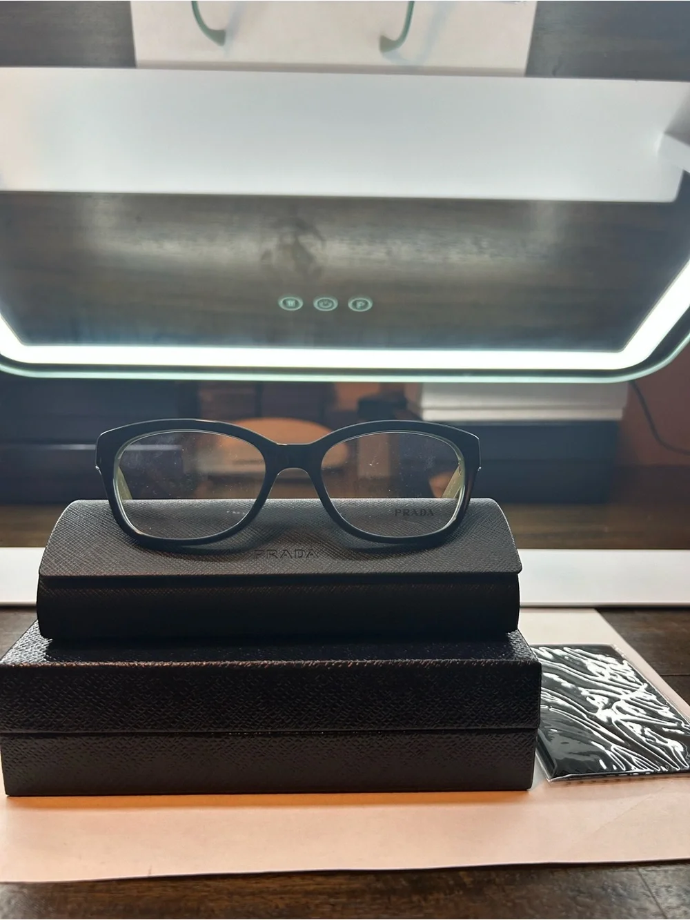 Brand New Prada women’s Black Rectangle Optical Frames VPT 20P
